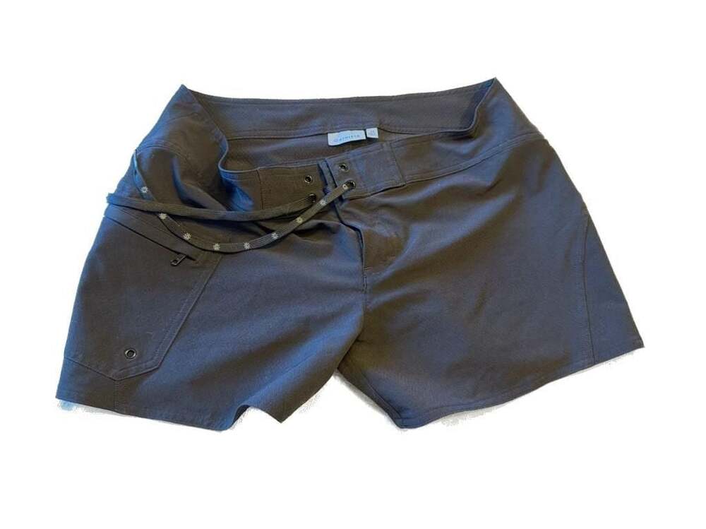 Athleta Women's Black Cross-Flow Board Shorts Size 12 - Picture 2 of 3